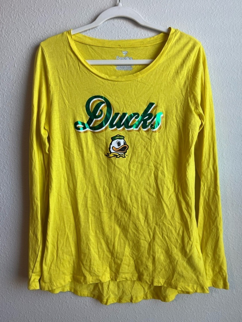 Fanatics Oregon Ducks Green and Yellow Graphic Tee